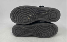 Load image into Gallery viewer, Nike Kids Air Force 1 Low Black Leather Lace-Up Low Top Sneaker Shoes Size 5Y
