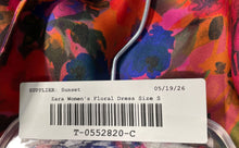 Load image into Gallery viewer, Zara Womens Multicolor Floral Print Sleeveless Round Neck Maxi Dress Size Small
