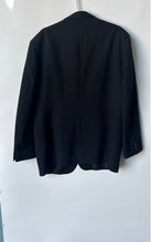 Load image into Gallery viewer, Giorgio Cerruti Mens Black Long Sleeve Notch Lapel Two-Button Blazer Size 44R
