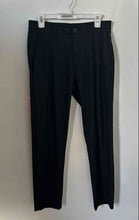 Load image into Gallery viewer, Perry Ellis Mens Black Flat Front Pockets Straight Leg Ankle Pants Size 30x30
