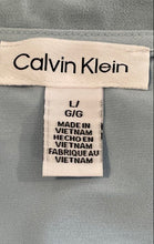Load image into Gallery viewer, Calvin Klein Womens Baby Blue V-Neck Short Sleeve Blouse Top Size Large
