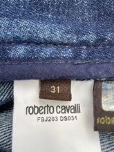 Load image into Gallery viewer, Authentic Roberto Cavalli Mens Blue Denim Straight Leg Jeans Size EUR 31
