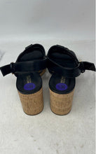 Load image into Gallery viewer, Michael Kors Womens Black Leather Block Heel Platform Strappy Sandals Size 8.5M
