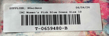 Load image into Gallery viewer, I.N.C. International Concepts Womens Pink Blue Short Sleeve Sheath Dress Size 10
