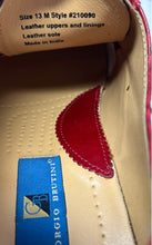 Load image into Gallery viewer, Giorgio Brutini Mens Red Leather Cap Toe Lace-Up Oxford Dress Shoes Size 13M
