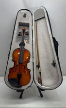 Load image into Gallery viewer, Student Small Brown Musical Instrument Acoustic Violin With Black Case
