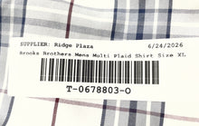 Load image into Gallery viewer, Brooks Brothers Mens Multicolor Plaid Cotton Madison Fit Button-Up Shirt Size XL
