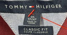 Load image into Gallery viewer, Tommy Hilfiger Mens Red Long Sleeve Collared Classic Fit Button-Up Shirt Size XS
