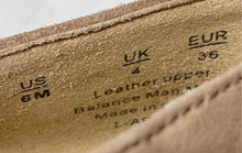 Load image into Gallery viewer, Franco Sarto Womens Beige Leather Slip-On Pointed Toe Block Pump Heels Size 6M
