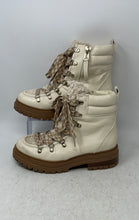 Load image into Gallery viewer, Circus By Sam Edelman Womens Cream Lace-Up Combat Boots Size 7
