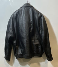 Load image into Gallery viewer, David Taylor Mens Black Leather Long Sleeve Front Full-Zip Motorcycle Jacket XLT
