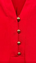 Load image into Gallery viewer, Dana Buchman Womens Red Long Sleeve V-Neck Casual Blouse Top Size Small
