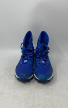 Load image into Gallery viewer, Under Armour Kids Highlight Franchise Blue White Lace-Up Football Cleats Size 4Y
