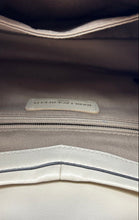 Load image into Gallery viewer, Karl Lagerfeld Womens Beige Leather Inner Pockets Travel Top Handle Handbag
