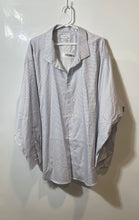 Load image into Gallery viewer, Calvin Klein Mens White Blue Printed Infinite Non-Iron Dress Shirt Size 5XL
