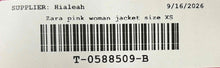 Load image into Gallery viewer, Zara Womens Pink Long Sleeve Collared Pockets One-Button Blazer Size XS

