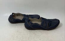 Load image into Gallery viewer, Clarks Womens Haley Stork Blue Leather Slip-On Sneaker Shoes Size 8 M
