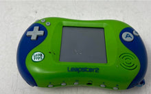 Load image into Gallery viewer, LeapFrog Leapster 2 Green Blue Learning Game System Handheld Console Not Tested

