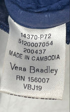 Load image into Gallery viewer, Vera Bradley Womens Blue Floral Zipper Lightweight Small Coin Pouch Wallet
