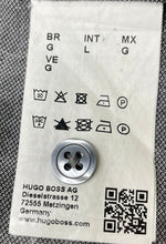 Load image into Gallery viewer, Hugo Boss Mens Gray Long Sleeve Collared Slim Fit Button-Up Shirt Size Large
