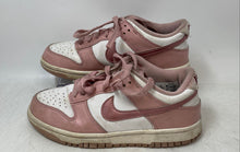 Load image into Gallery viewer, Nike Kids Dunk Low DO6485-600 Pink White Leather Lace-Up Sneaker Shoes Size 5Y
