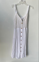 Load image into Gallery viewer, Jessica Simpson Womens White Sleeveless Button-Front A-Line Dress Size XL
