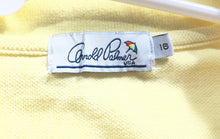 Load image into Gallery viewer, Arnold Palmer Womens Yellow Cotton Short Sleeve Golf Polo Shirt Size 16
