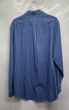 Load image into Gallery viewer, Banana Republic Mens Blue Plaid Print Long Sleeve Classic Fit Dress Shirt Sz XL
