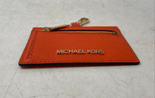 Load image into Gallery viewer, Michael Kors Womens Orange Jet Set Travel East West ID Card Case Wallet
