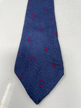 Load image into Gallery viewer, Christian Dior Mens Blue Paisley Print Silk Adjustable Long Formal Designer Tie
