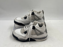 Load image into Gallery viewer, Authentic Nike Kids Jordan 4 Retro IB4388-100 White Black Sneaker Shoes Size 12C
