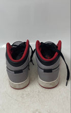 Load image into Gallery viewer, Nike Kids Air Jordan 1 Mid DQ8423-006 Gray Black Red Sneaker Shoes Size 3.5Y
