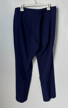 Load image into Gallery viewer, Anne Klein Womens Blue Flat Front Straight Leg Formal Dress Pants Size 12
