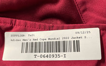 Load image into Gallery viewer, Adidas Mens Red Copa Mundial De La FIFA 2022 1/2 Zip Pullover Jacket Size Medium
