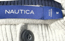 Load image into Gallery viewer, Nautica Mens Gray Heather Long Sleeve Mock Neck Pullover Sweater Size Medium
