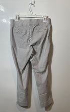 Load image into Gallery viewer, Anne Klein Womens White Gray Striped Pull-On Skinny Leg Cropped Pants Size 6
