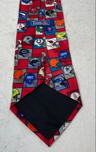Load image into Gallery viewer, NFL Mens Multicolor Team Logo Helmet Print Silk Adjustable Pointed Tie
