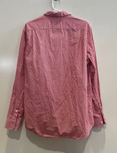 Load image into Gallery viewer, Michael Kors Mens Red White Printed Cotton Classic Fit Button-Up Shirt Size L
