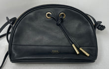 Load image into Gallery viewer, Vince Camuto Womens Karla Black Genuine Leather Adjustable Strap Crossbody Bag
