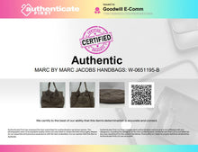 Load image into Gallery viewer, Authentic Marc By Marc Jacobs Womens Gray Inner Pocket Tote Handbag Stained

