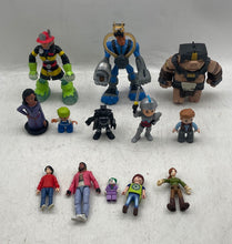 Load image into Gallery viewer, Lot Of 13 Pcs Multicolor Mixed Variety Characters Action Figures In Bag
