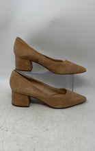 Load image into Gallery viewer, Franco Sarto Womens Callan Beige Leather Pointed Toe Block Pump Heels Size 9.5 M
