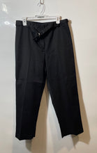 Load image into Gallery viewer, Ann Taylor Womens Black Flat Front Stretch Belted Straight Leg Ankle Pants Sz 12
