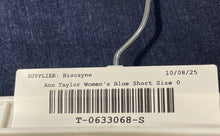 Load image into Gallery viewer, Ann Taylor Womens Blue Curvy Fit Stretch Denim Boyfriend Shorts Size 0
