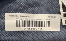 Load image into Gallery viewer, Voyager Mens Blue Gray Long Sleeve Full-Zip Hooded Windbreaker Jacket Size M
