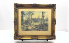 Load image into Gallery viewer, Home Decorative Wall Hanging Framed Chasse Sous Bois Lithograph Art Print
