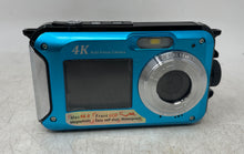 Load image into Gallery viewer, 4K Auto Focus Blue Black Silver 56MP Waterproof Digital Camera Not Tested
