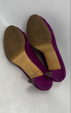 Load image into Gallery viewer, Peter Kaiser Womens Purple Leather Peep Toe Slip-On Pump Heels Size 6.5
