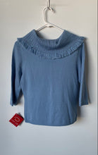 Load image into Gallery viewer, Oscar De La Renta Womens Blue Pullover Sweater Size Small With Tag
