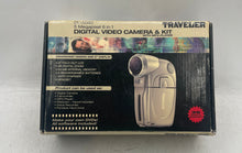Load image into Gallery viewer, Traveler DV-5040 Silver 5MP 6-In-1 Digital Video Camera &amp; Kit In Box Not Tested
